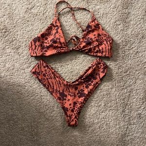 Ithica print skatie bathing suit